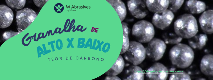 Granalha de aço de alto VS baixo carbono.
